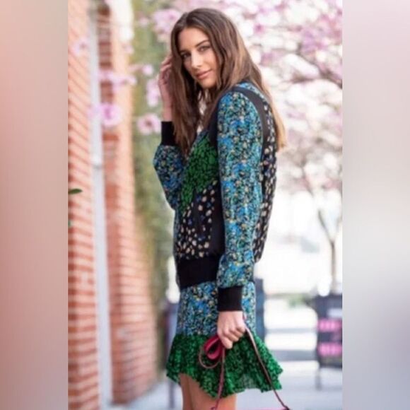 Coach 1941 Silk Floral varsity Bomber Utility Flight Jacket. Small - Picture 10 of 11